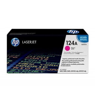 HP Q6003A M สีแดง (124A) ตลับหมึกโทนเนอร์แท้ Original 